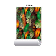 Load image into Gallery viewer, Peacock Feathers Peel &amp; Stick Wallpaper N014051
