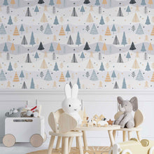 Load image into Gallery viewer, Winter Trees Peel &amp; Stick Wallpaper N014053
