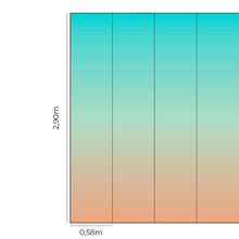 Load image into Gallery viewer, Green Orange Gradient Peel &amp; Stick Wallpaper N014062
