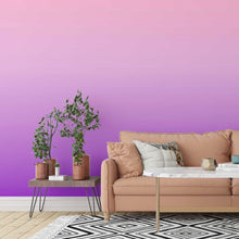 Load image into Gallery viewer, Pink Purple Gradient Peel &amp; Stick Wallpaper N014066
