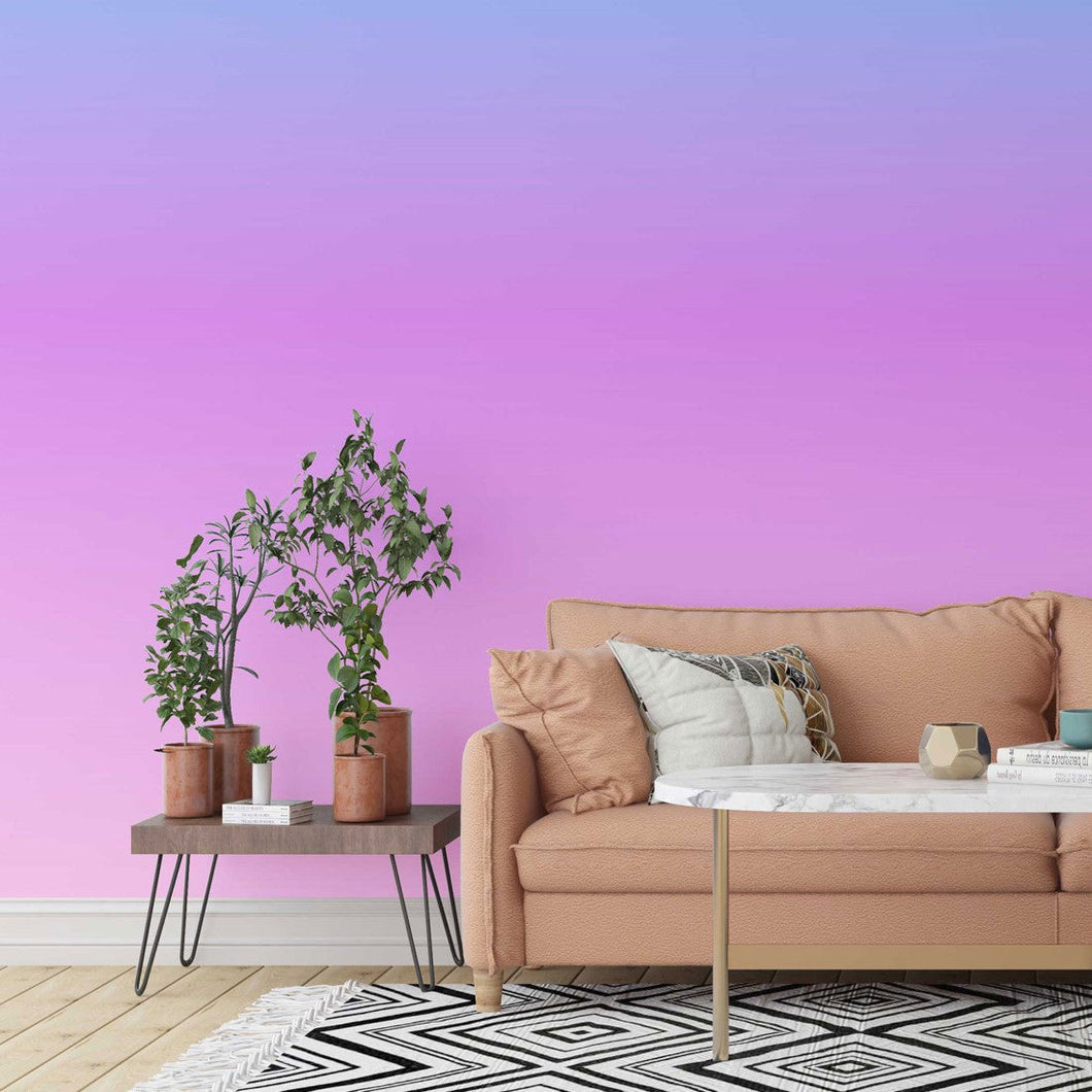 Blue Purple Gradient Peel & Stick Wallpaper N014074