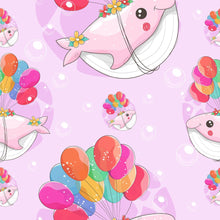 Load image into Gallery viewer, Childlike Whale Peel &amp; Stick Wallpaper N014081
