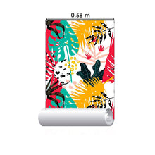 Load image into Gallery viewer, Abstract Colorful Leaves Peel &amp; Stick Wallpaper N014091
