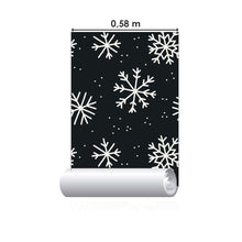 Load image into Gallery viewer, Winter Snowflakes Peel &amp; Stick Wallpaper N014094

