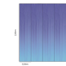 Load image into Gallery viewer, Blue Shades Stripes 3D Gradient Peel &amp; Stick Wallpaper N014104

