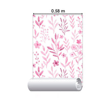 Load image into Gallery viewer, Pink Leaves Peel &amp; Stick Wallpaper N014105
