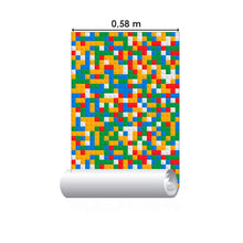 Load image into Gallery viewer, Geometric Lego Peel &amp; Stick Wallpaper N014124
