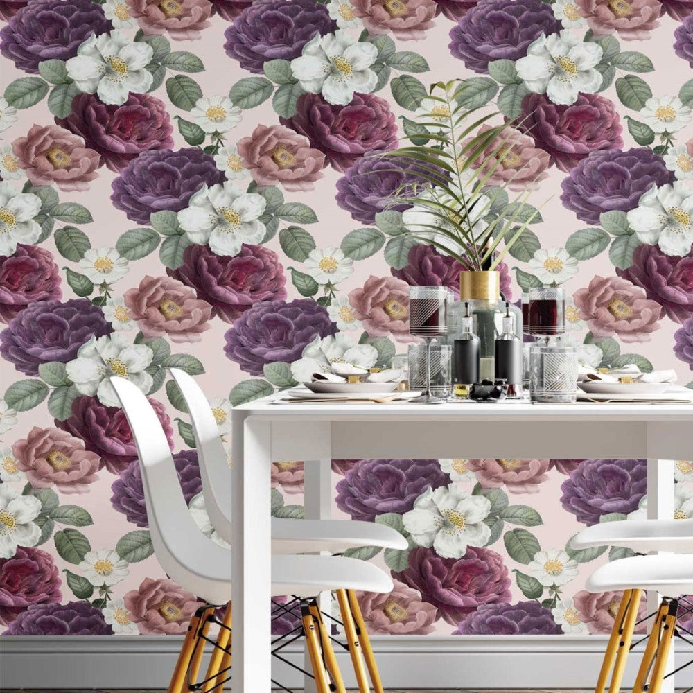 Classic Floral Peel & Stick Wallpaper N014125