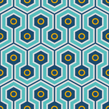 Load image into Gallery viewer, Geometric Retro Peel &amp; Stick Wallpaper N014127
