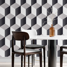 Load image into Gallery viewer, Geometric Lego Peel &amp; Stick Wallpaper N014124

