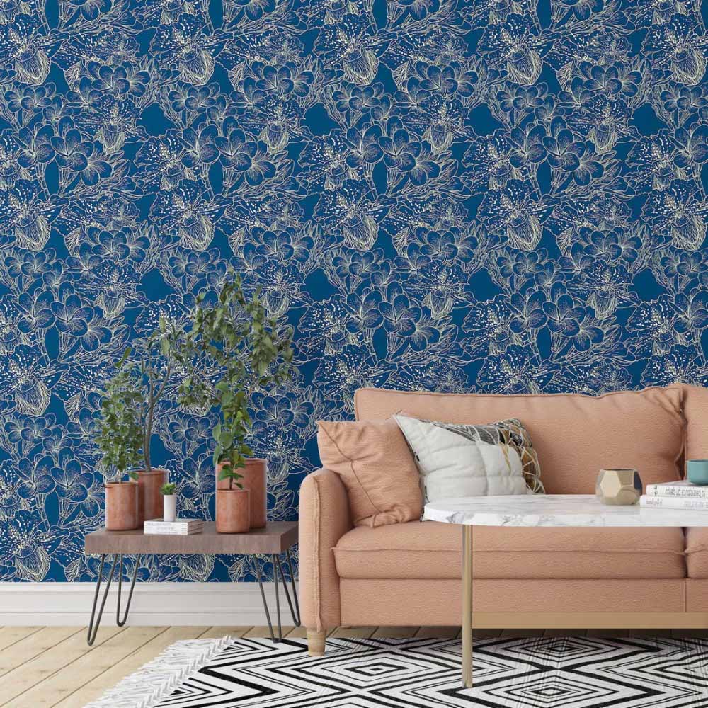 Floral Peel & Stick Wallpaper N014133