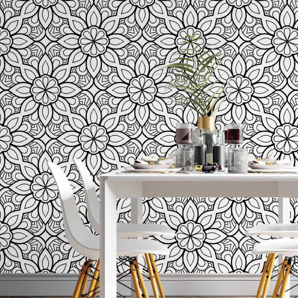 Childlike Mandalas Peel & Stick Wallpaper N014142