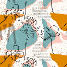 Load image into Gallery viewer, Floral Abstract Peel &amp; Stick Wallpaper N014143
