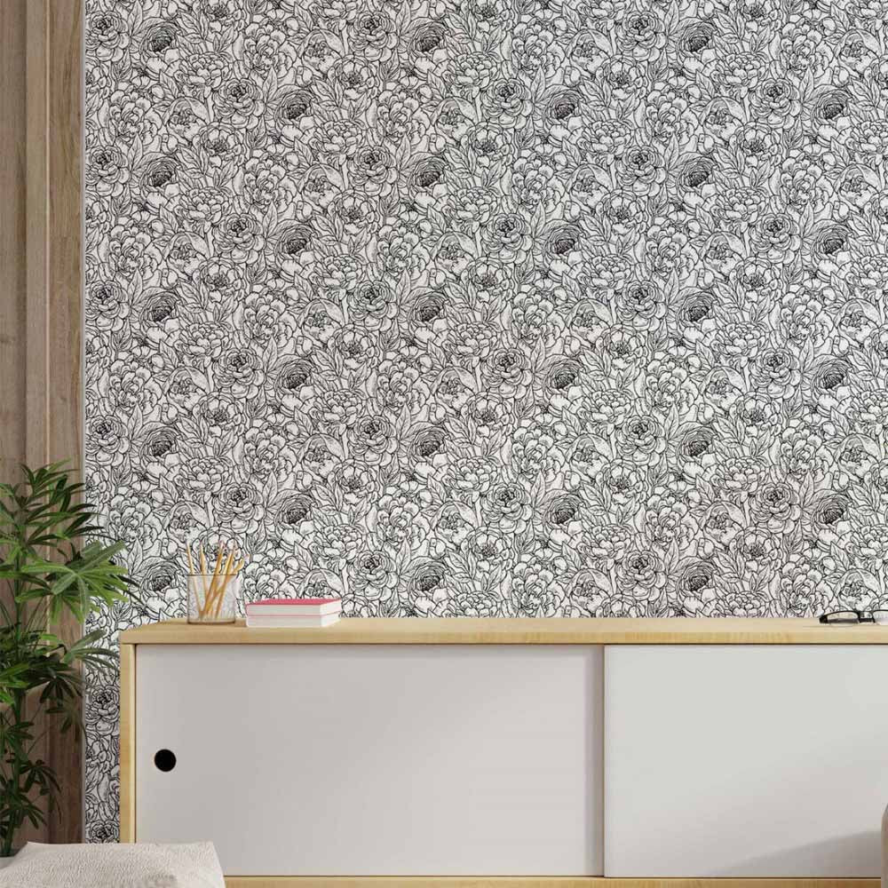 Floral To Color Peel & Stick Wallpaper N014148