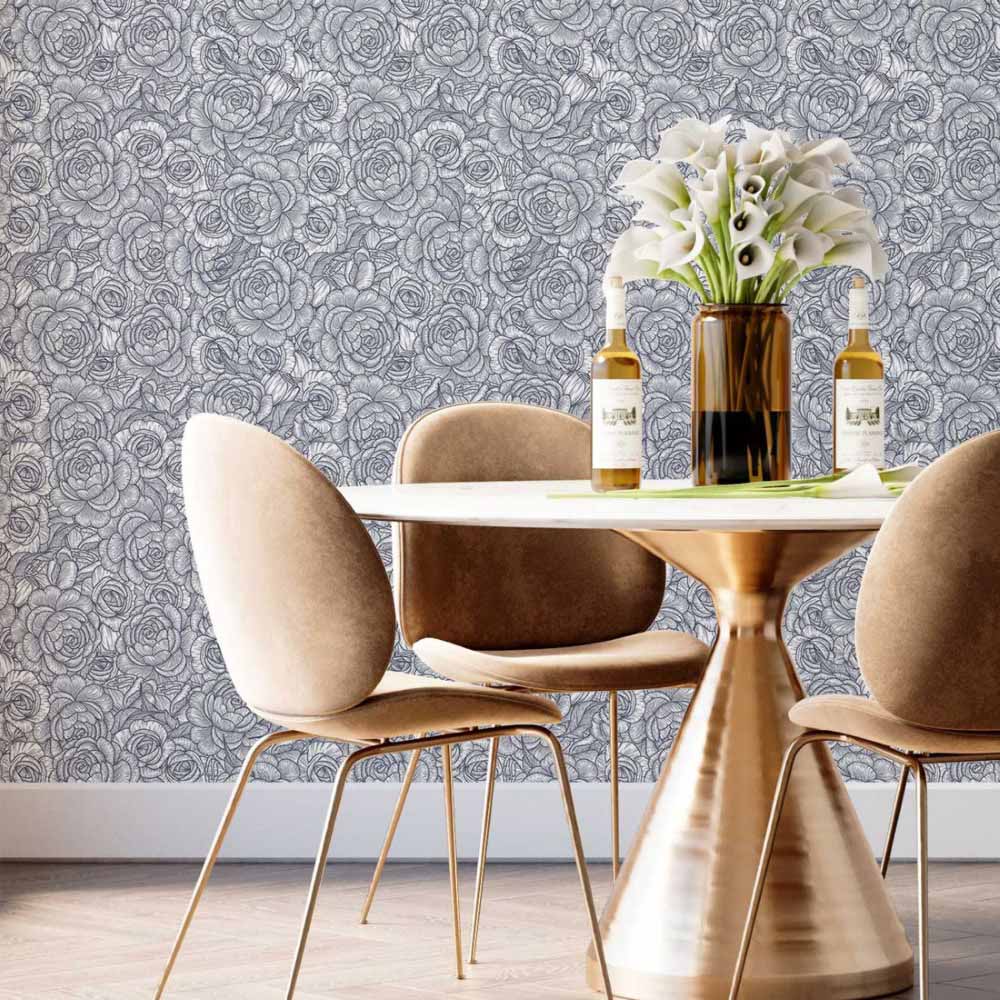 Floral To Color Peel & Stick Wallpaper N014149