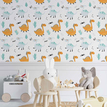 Load image into Gallery viewer, Little Dinosaurs Peel &amp; Stick Wallpaper N014158

