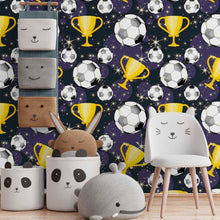 Load image into Gallery viewer, Soccer Teen Peel &amp; Stick Wallpaper N014166

