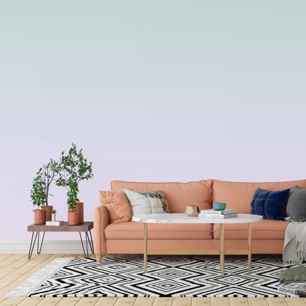 Green Lilac Gradient Peel & Stick Wallpaper N014181