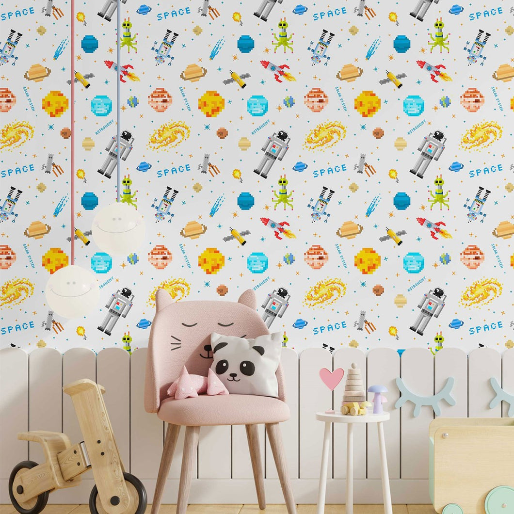 Childlike Universe Peel & Stick Wallpaper N014183