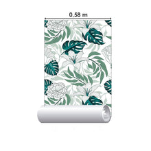 Load image into Gallery viewer, Leaves and Flowers Peel &amp; Stick Wallpaper N014190
