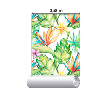 Load image into Gallery viewer, Floral Watercolor Leaves Peel &amp; Stick Wallpaper N014193
