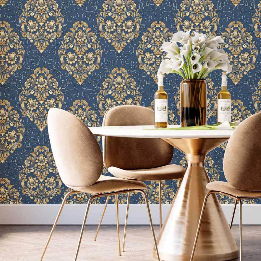 Damask Classic Peel & Stick Wallpaper N014195
