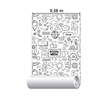 Load image into Gallery viewer, Social Media Internet Peel &amp; Stick Wallpaper N014198
