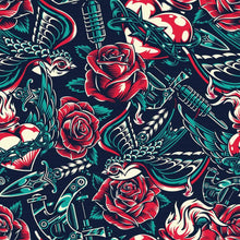 Load image into Gallery viewer, Old School Tattoos Peel &amp; Stick Wallpaper N014200
