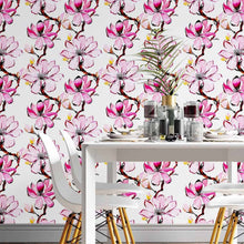 Load image into Gallery viewer, Watercolor Floral Peel &amp; Stick Wallpaper N014209
