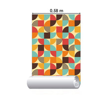 Load image into Gallery viewer, Geometric Retro Peel &amp; Stick Wallpaper N015002
