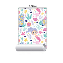 Load image into Gallery viewer, Childlike Mermaids Peel &amp; Stick Wallpaper N015026
