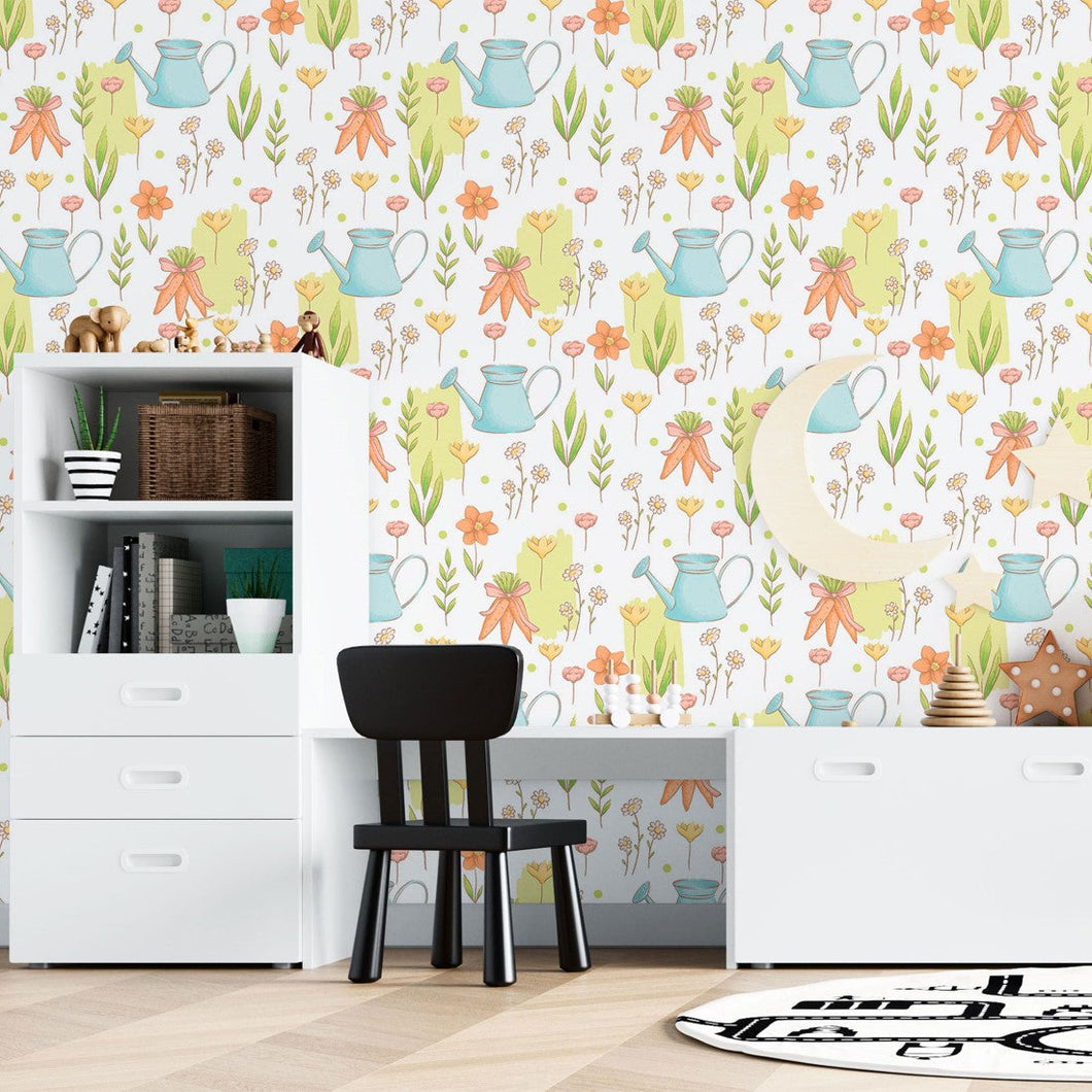 Childlike Garden Peel & Stick Wallpaper N015031