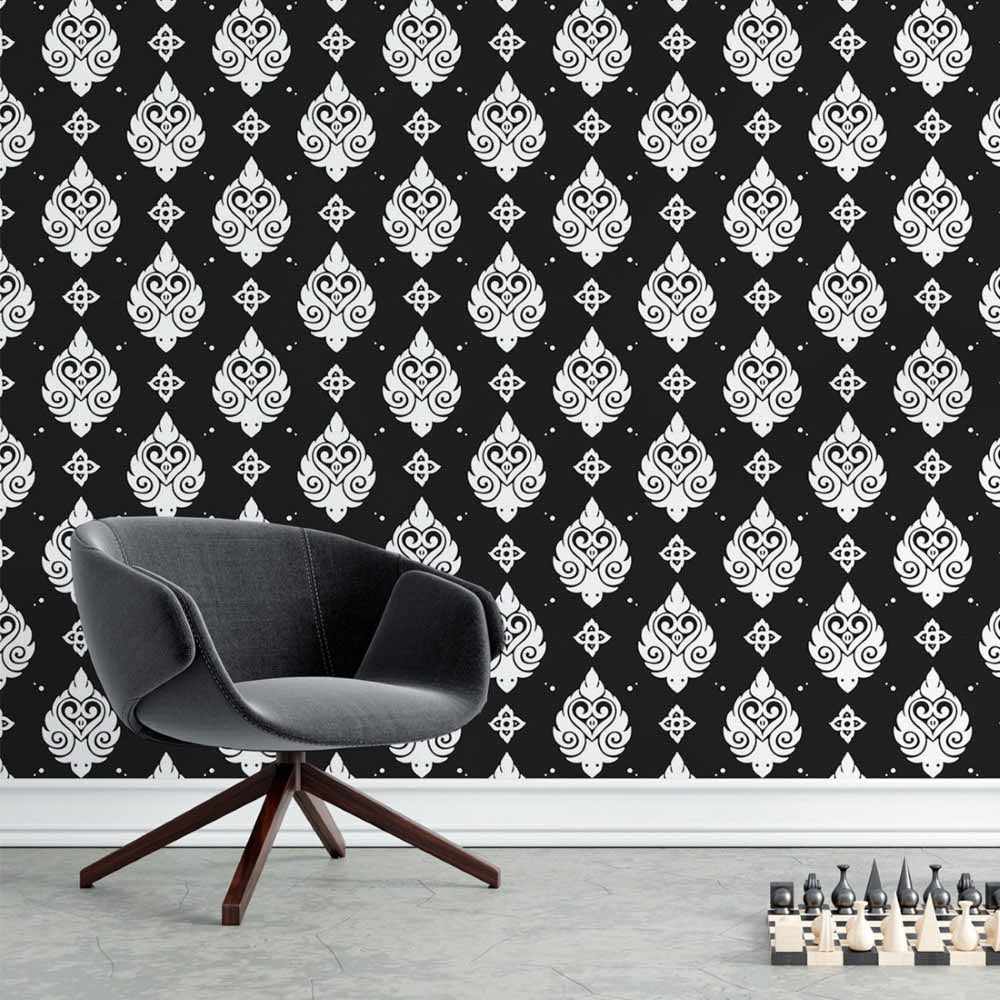 Damask Peel & Stick Wallpaper N015036