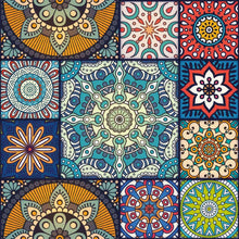 Load image into Gallery viewer, Indian Mandala Colorful Peel &amp; Stick Wallpaper N015039
