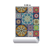 Load image into Gallery viewer, Indian Mandala Colorful Peel &amp; Stick Wallpaper N015039
