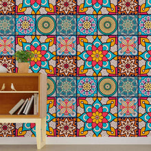 Load image into Gallery viewer, Indian Mandala Colorful Peel &amp; Stick Wallpaper N015040
