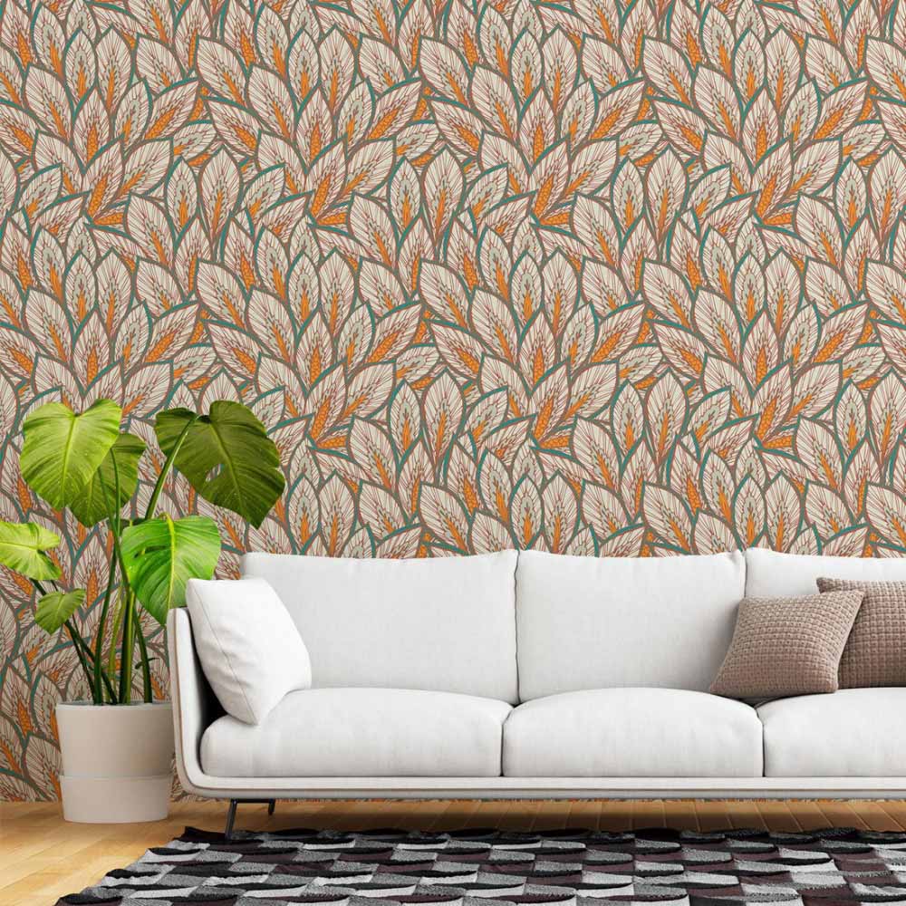 Leaves Autumn Peel & Stick Wallpaper N015046