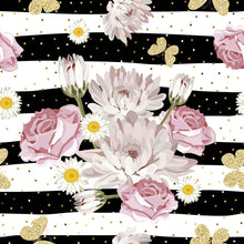 Load image into Gallery viewer, Floral Striped Peel &amp; Stick Wallpaper N015051
