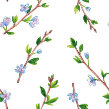 Load image into Gallery viewer, Leaves and Flowers Peel &amp; Stick Wallpaper N015052
