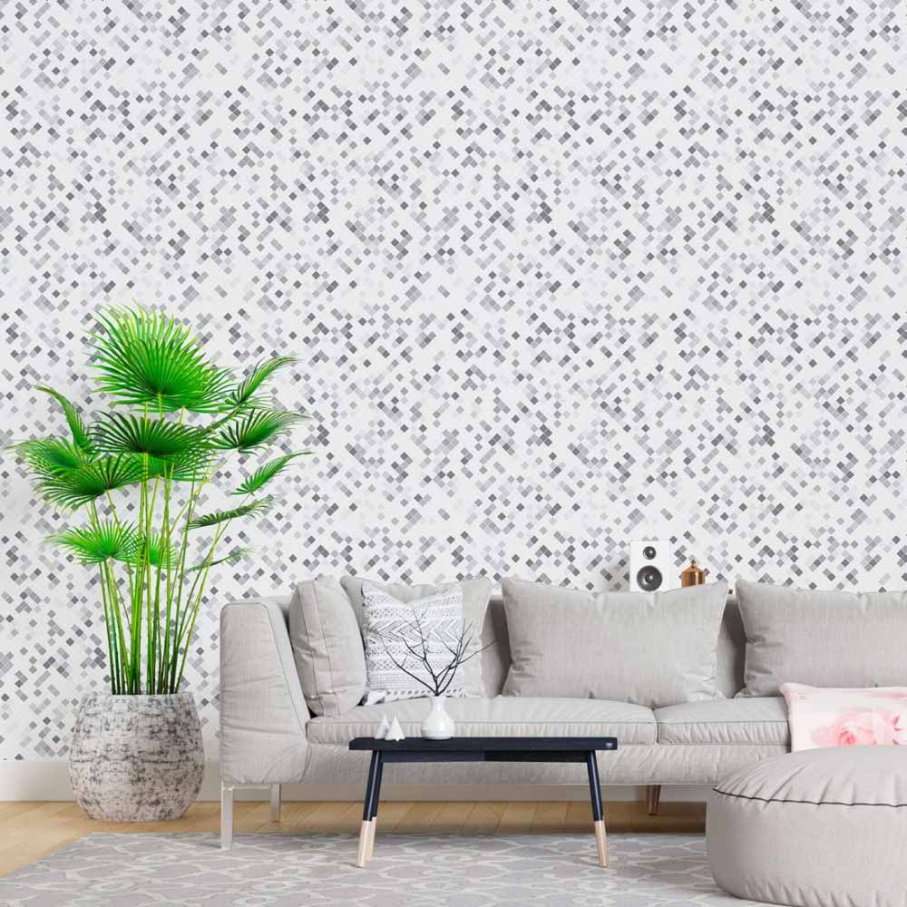 Geometric Mosaic Tiles Peel & Stick Wallpaper N013254
