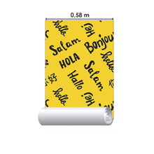 Load image into Gallery viewer, Lettering Hello World Peel &amp; Stick Wallpaper N015067
