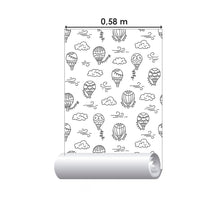 Load image into Gallery viewer, Childlike Baloon To Color Peel &amp; Stick Wallpaper N015073
