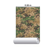 Load image into Gallery viewer, Teen Pixelated Camouflage Peel &amp; Stick Wallpaper N015079
