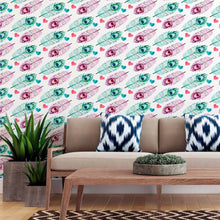 Load image into Gallery viewer, Peacock Feathers Watercolor Peel &amp; Stick Wallpaper N015080
