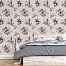 Load image into Gallery viewer, Araras and Flowers Tropical Peel &amp; Stick Wallpaper N015082
