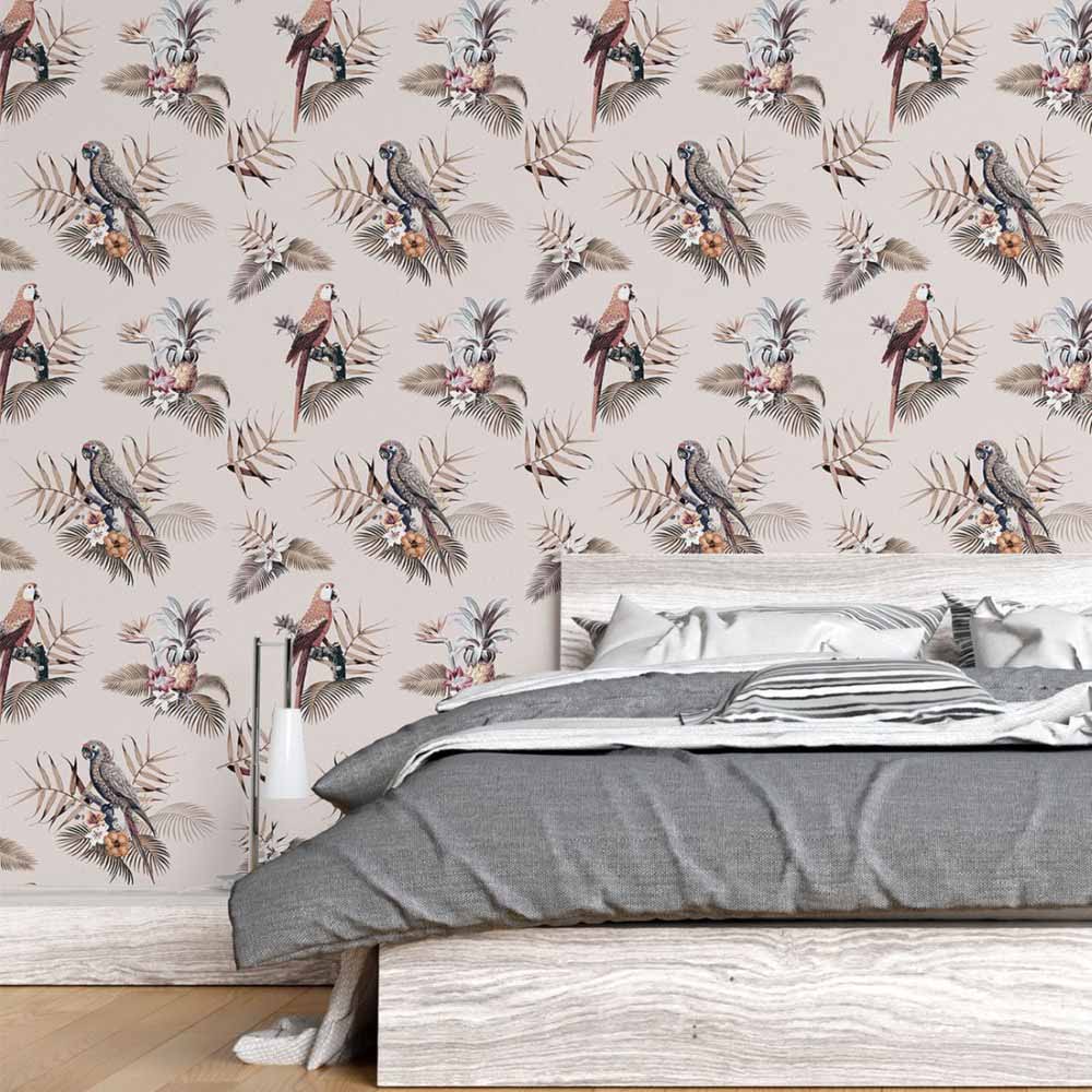 Araras and Flowers Tropical Peel & Stick Wallpaper N015082