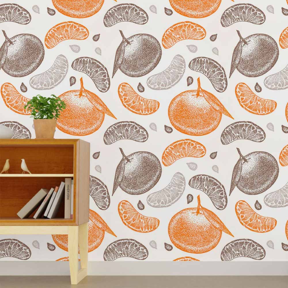 Citrus Fruits Peel & Stick Wallpaper N015083