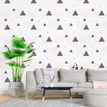 Load image into Gallery viewer, Geometric Teen Peel &amp; Stick Wallpaper N015085
