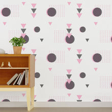 Load image into Gallery viewer, Geometric Teen Peel &amp; Stick Wallpaper N015087

