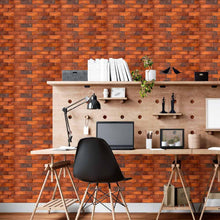 Load image into Gallery viewer, Red Brick Wall Peel &amp; Stick Wallpaper N015092
